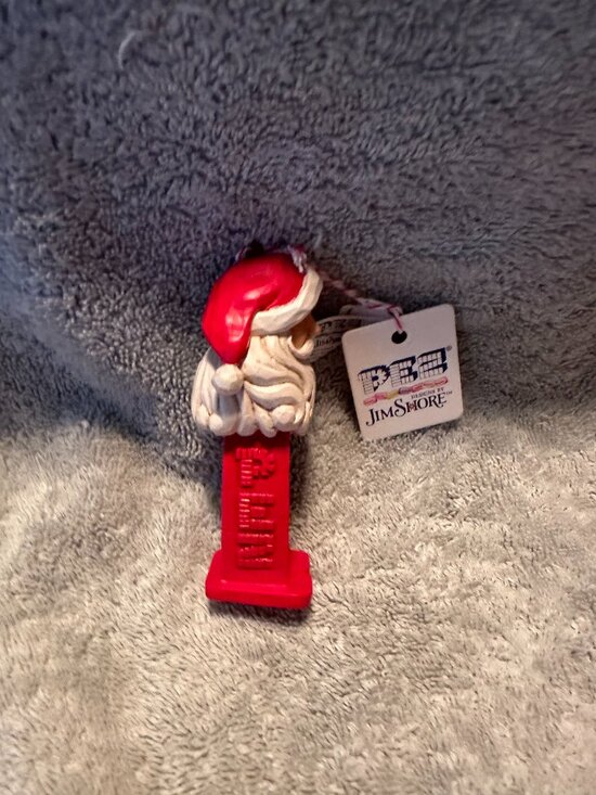 Jim Shore PEZ Santa PEZ Stone Resin Ornament JIm Shore Retired